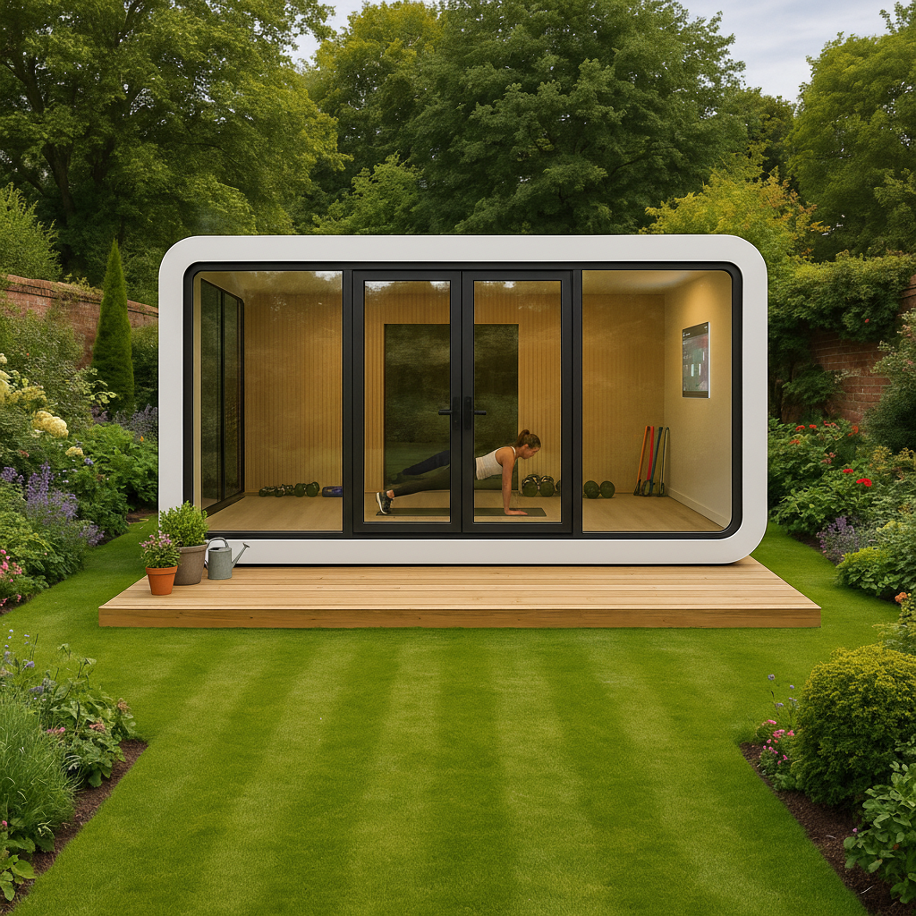 Premium Modular Garden Gym Pod - Flexible, Insulated Fitness Space with Quick Installation and Customization Options