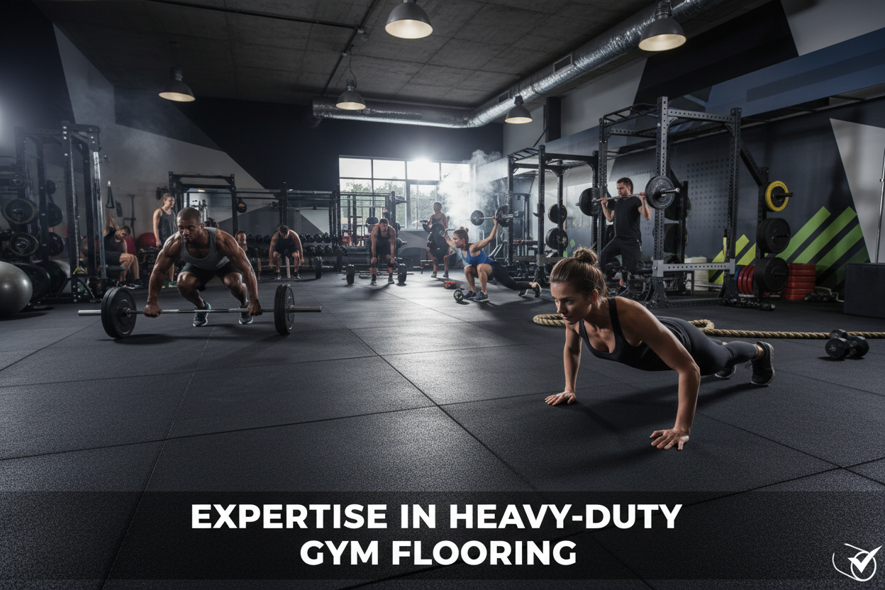 Commercial gym flooring hero banner