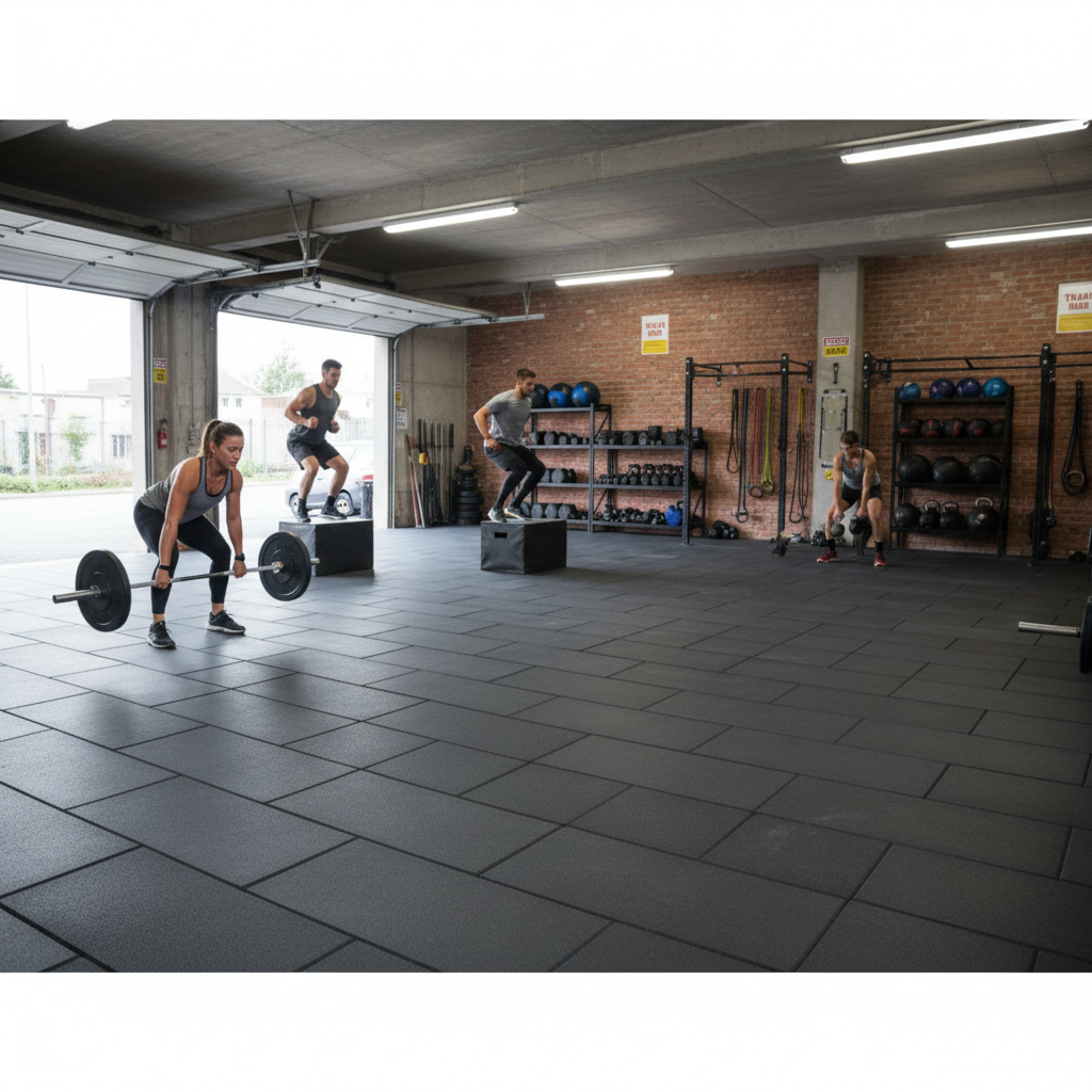 Premium Heavy Duty Rubber Gym Flooring Tiles - 54 Pack, 20mm Thickness, VOC Tested and Easy to Install