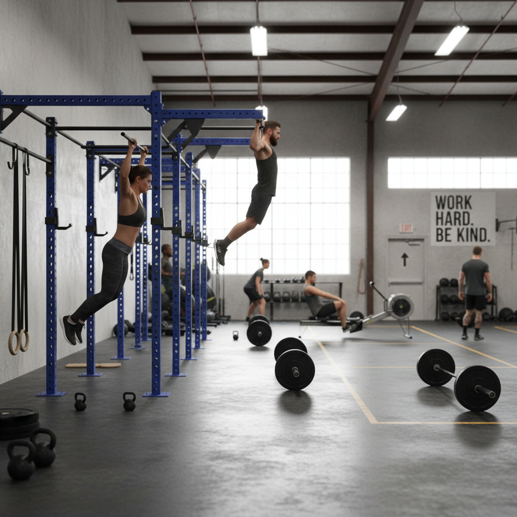 Premium Modular Gym Rig for Ultimate Customizable Training Space with Adjustable Height and Depth Options