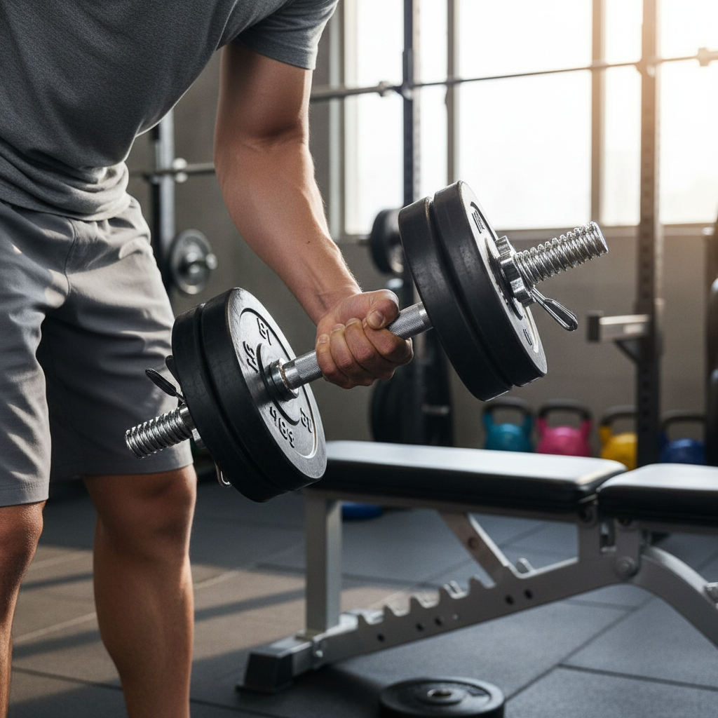 Premium Heavy Duty Olympic Dumbbell Bars with 2" Sleeves for Strength Training - Compact Design with Knurled Grips