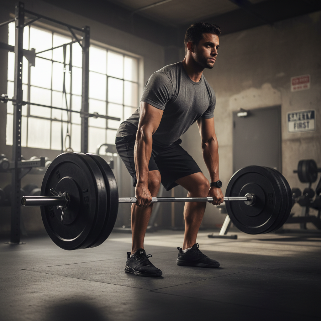 Premium 7ft Barbell with Chrome Finish, 28mm Shaft, and 500lb Max Lift Capacity - Perfect for Home and Gym Workouts