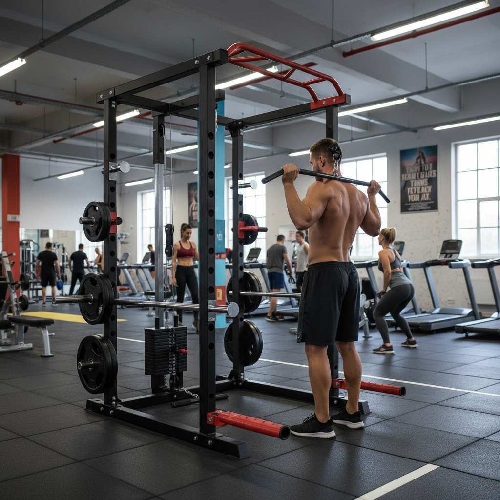 Premium Power Multi Cage with Cable Pulley System - Heavy Duty Strength Training Equipment for Full-Body Workouts