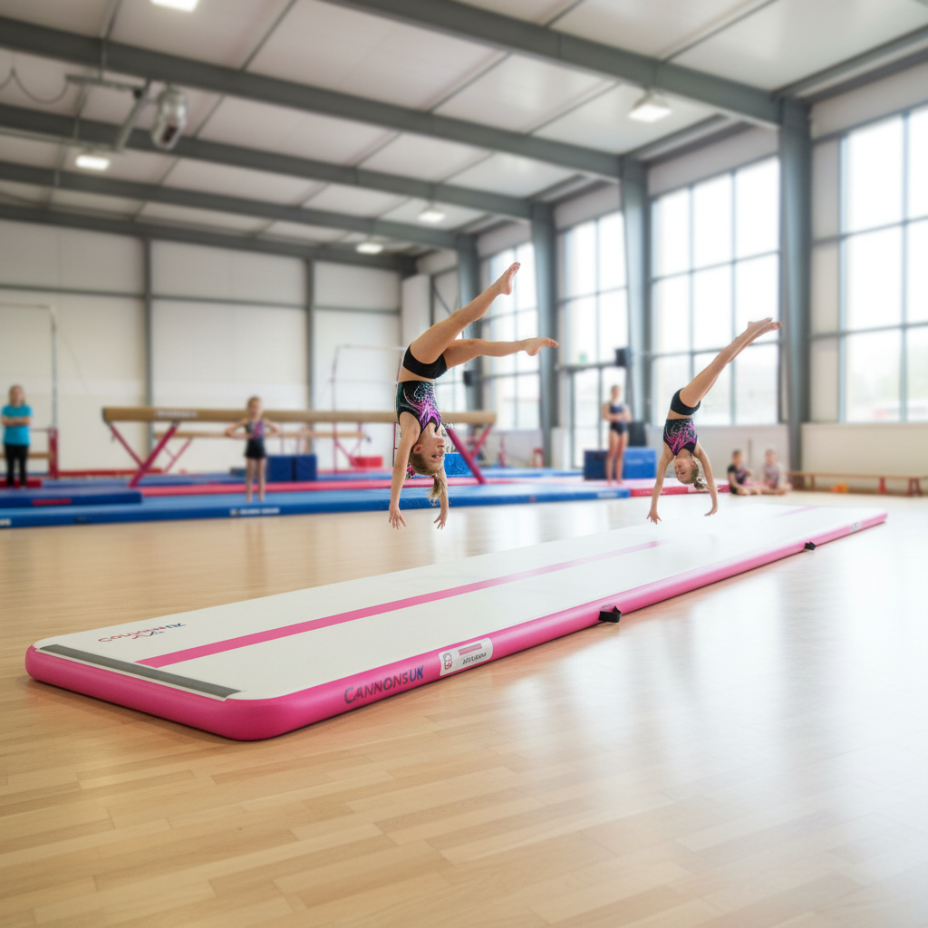 Premium Air Track Pro Air Floor 5m x 1m x 10cm/20cm - Ideal for Gymnastics and Training