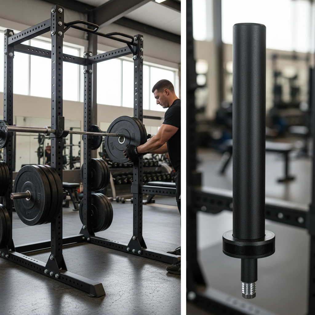 Premium Heavy Duty Weight Plate Storage Pegs for Racks and Rigs with 180kg Weight Capacity, Black Powder Coated Steel