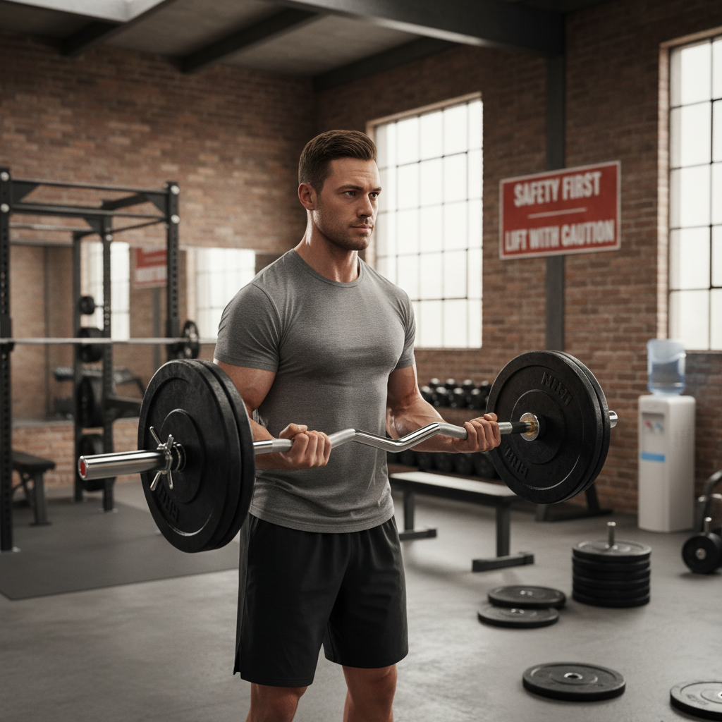 Premium 4ft EZ Curl Bar for Ergonomic Strength Training - High-Performance Steel with Chrome-Plated Finish