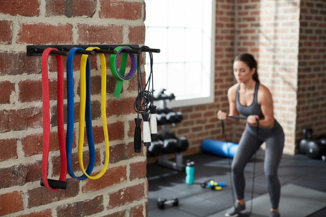 Premium Resistance Band Storage Rack - Heavy Duty Wall-Mounted Solution for Organizing Exercise Bands