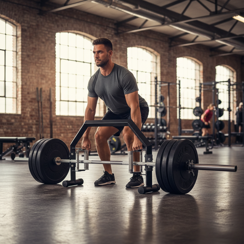 Premium Open Trap Barbell with Ergonomic Grip Options and High Weight Capacity for Strength Training