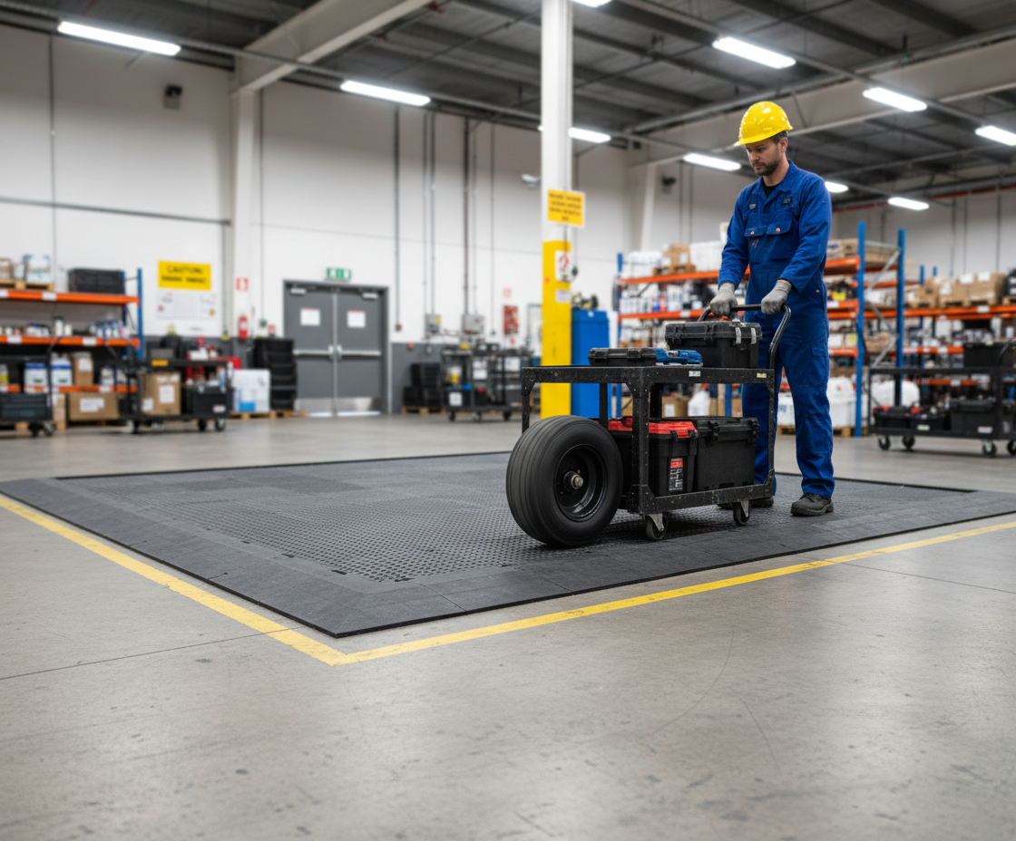 Premium Corner Ramp 40mm for Foam Mats - Smooth Transitions and Tripping Hazard Elimination for Gym Flooring