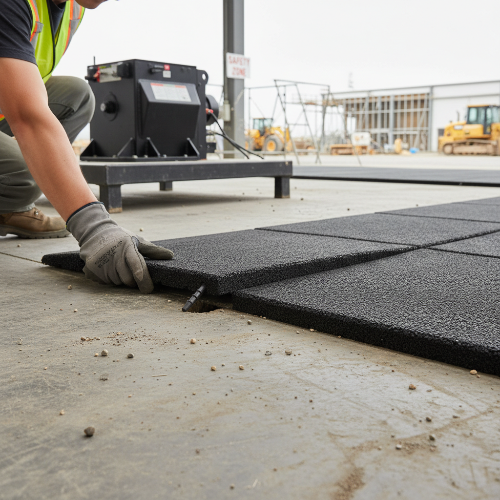 Premium 50cm x 50cm x 30mm Rubber Playground Corner Tiles with Ramped Edges for Enhanced Safety and Durability