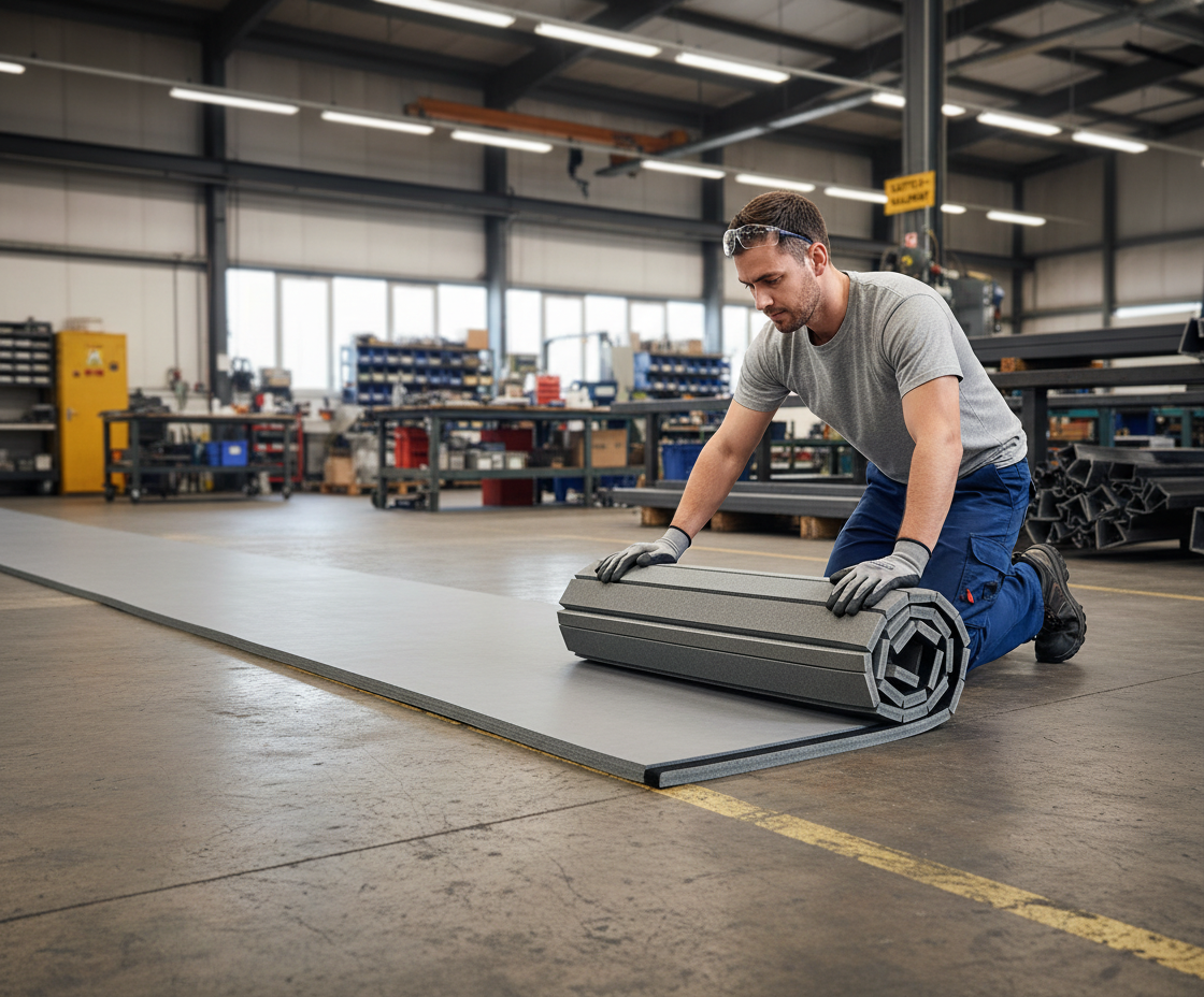 Premium 12m x 1.5m x 40mm Roll Out Mats - Lightweight XPE Foam with Velcro Connection for Quick Setup