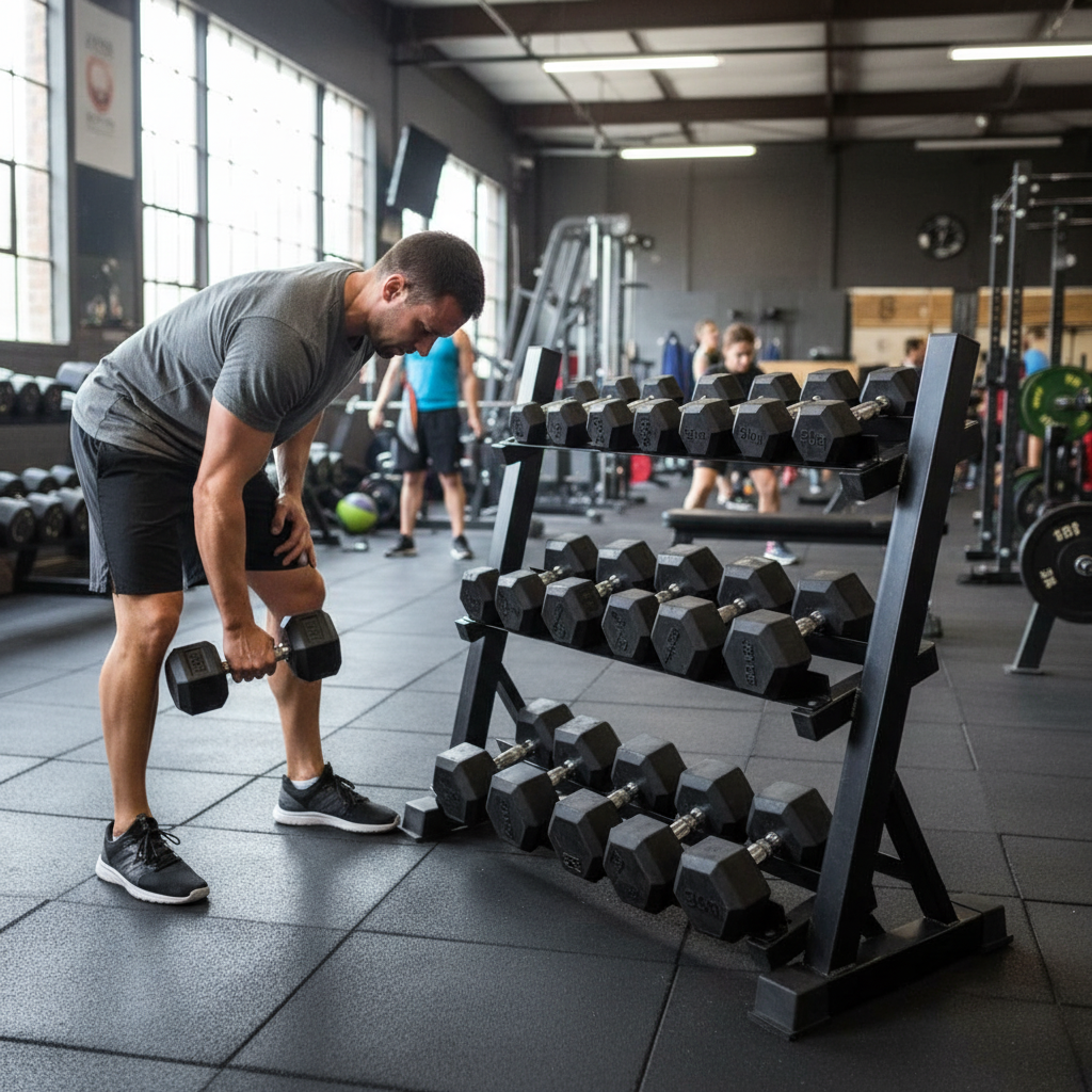 Premium Heavy Duty Hex Dumbbell Racks - 2 Tier and 3 Tier Options for Compact Storage