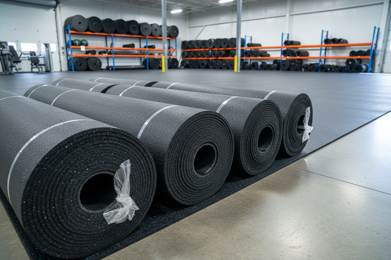 Rubber flooring rolls product shot