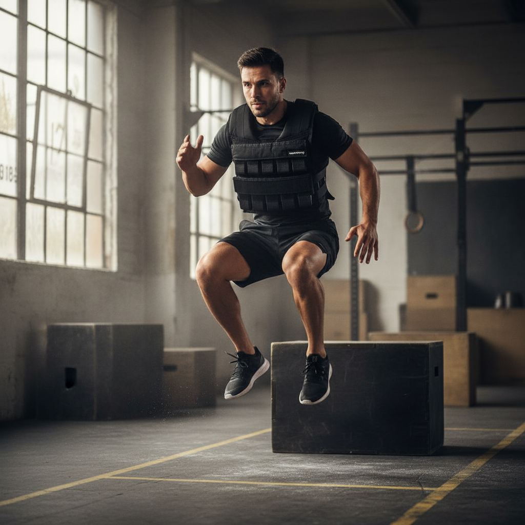 Premium Adjustable Weighted Vest with Removable 1kg Weights for Strength Training and Fitness, One Size Fits All, Black/Green Color