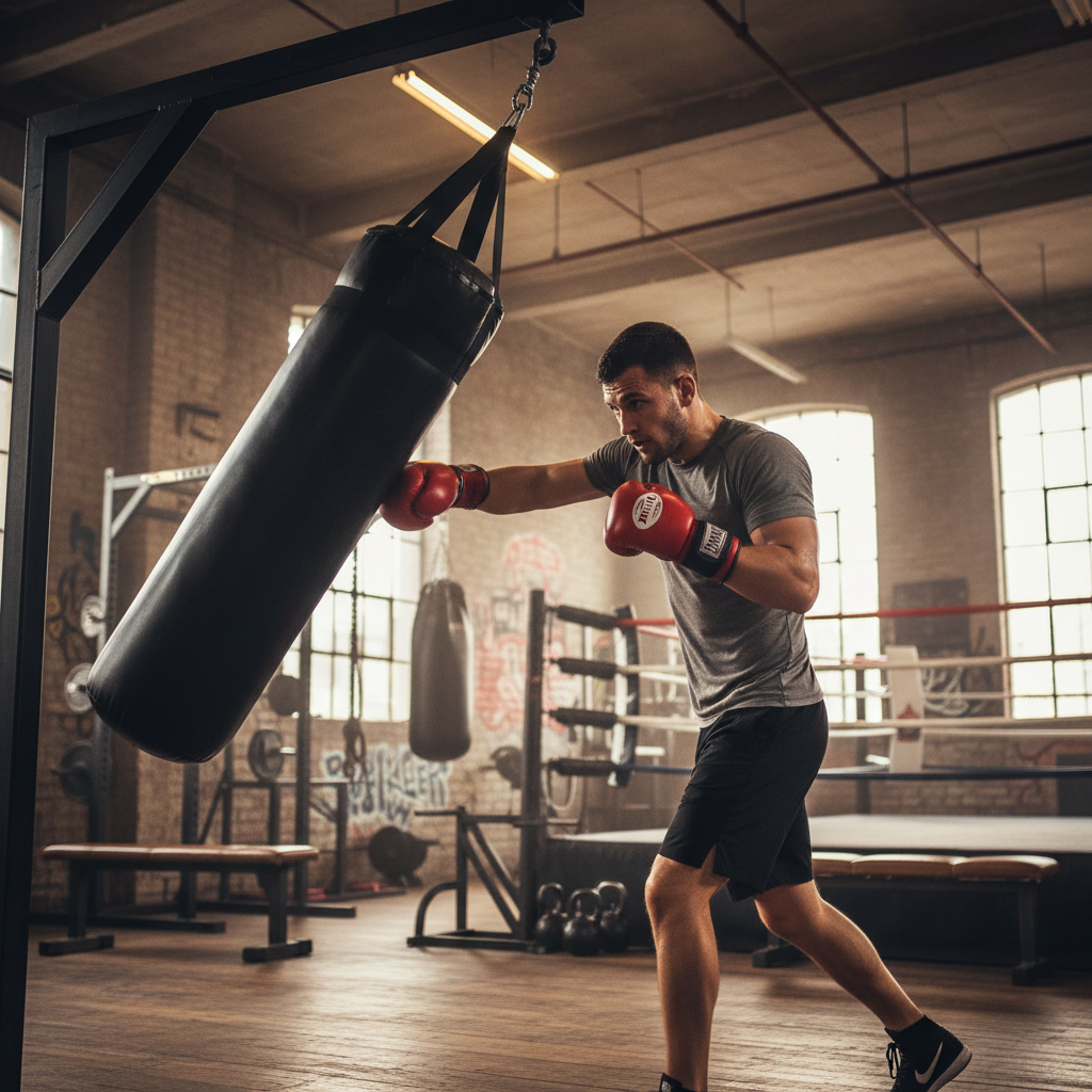 Premium Heavy Duty Punch Bag Made from High-Quality PU for Boxing Training - 1m Length, 36cm Diameter, 30kg Weight