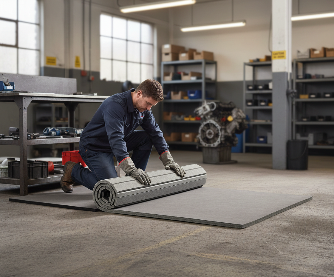 Premium 3m x 1.5m x 40mm Roll Out Mats with Velcro for MMA Flooring Deployment - High-Quality Professional Grade for Industrial and Commercial Appl...