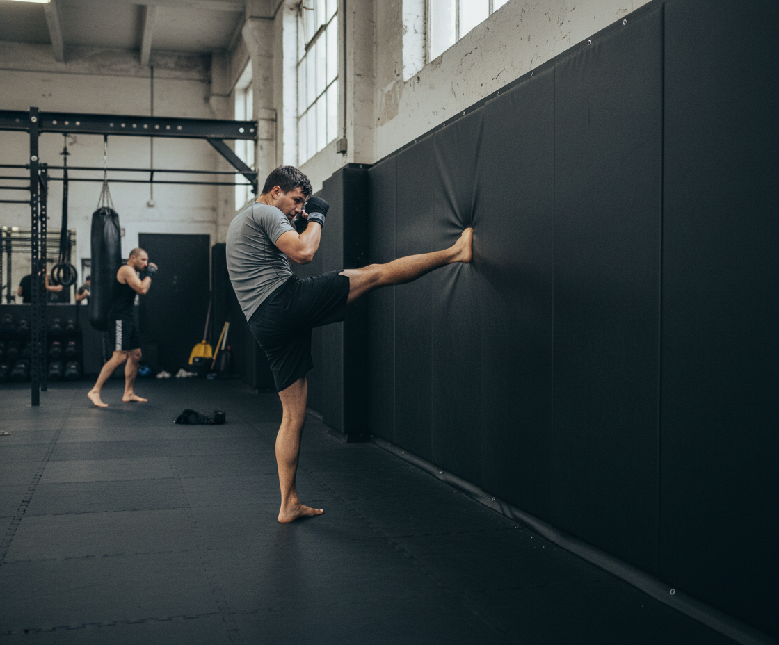 Premium Wall Mats for MMA and BJJ - 1.83m x 0.61m x 50mm Thick Vinyl Covered Padding for Impact Protection