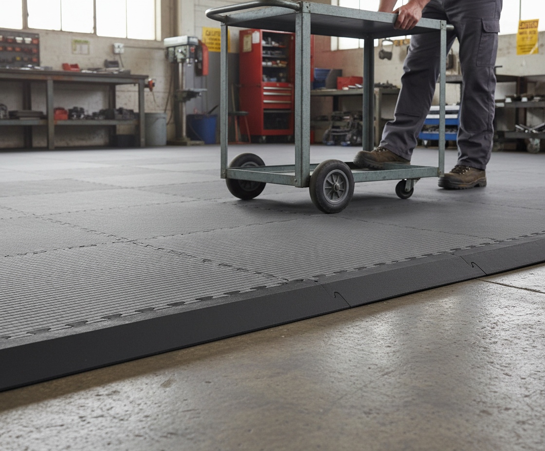 Premium 40mm Jigsaw Mat Ramp for Seamless Gym Transitions - Eliminates Tripping Hazards and Fits Standard Foam Mats