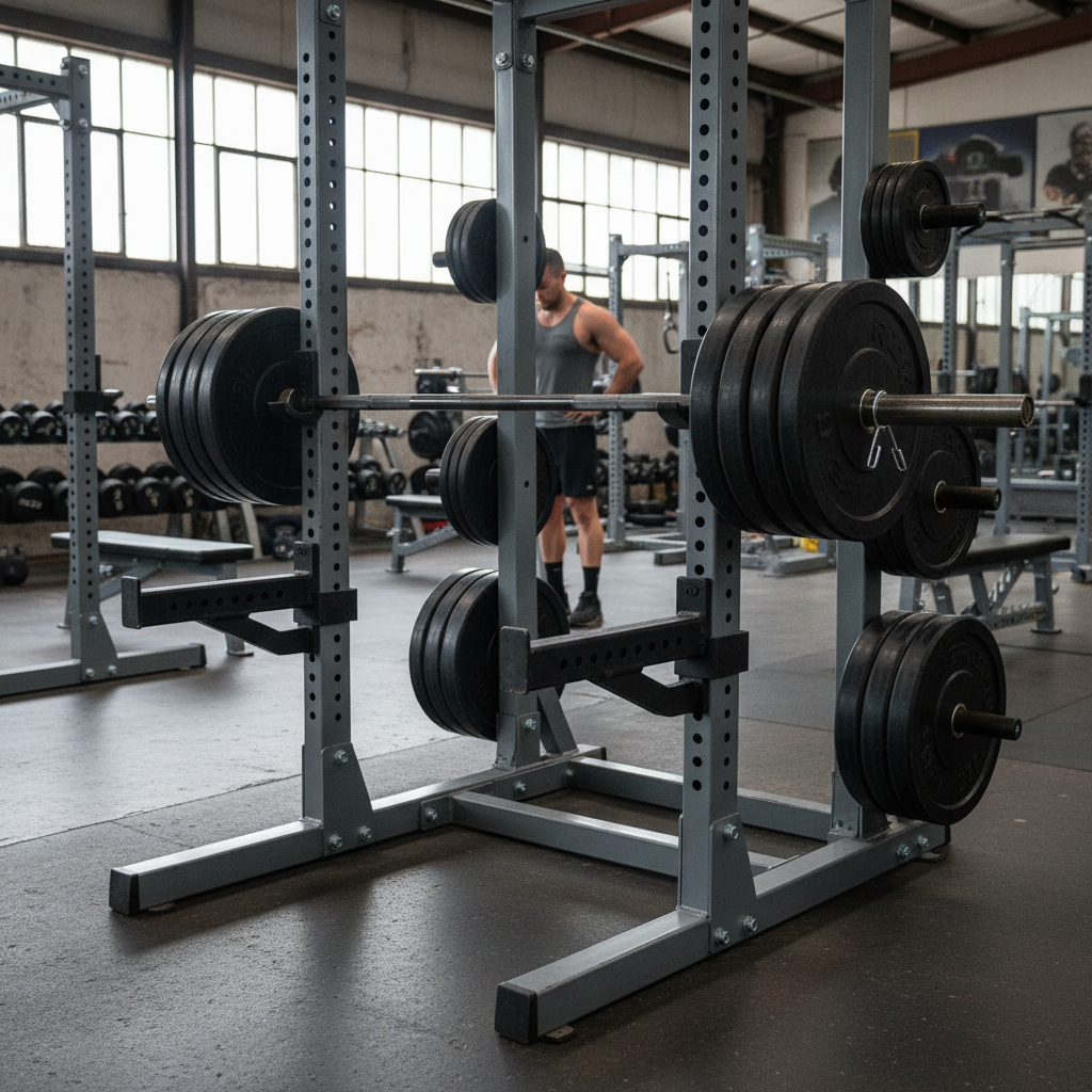 Premium Heavy Duty Short Safety Bars for Compact and Half Racks - 25mm Solid Steel with Adjustable Height and Secure Protection