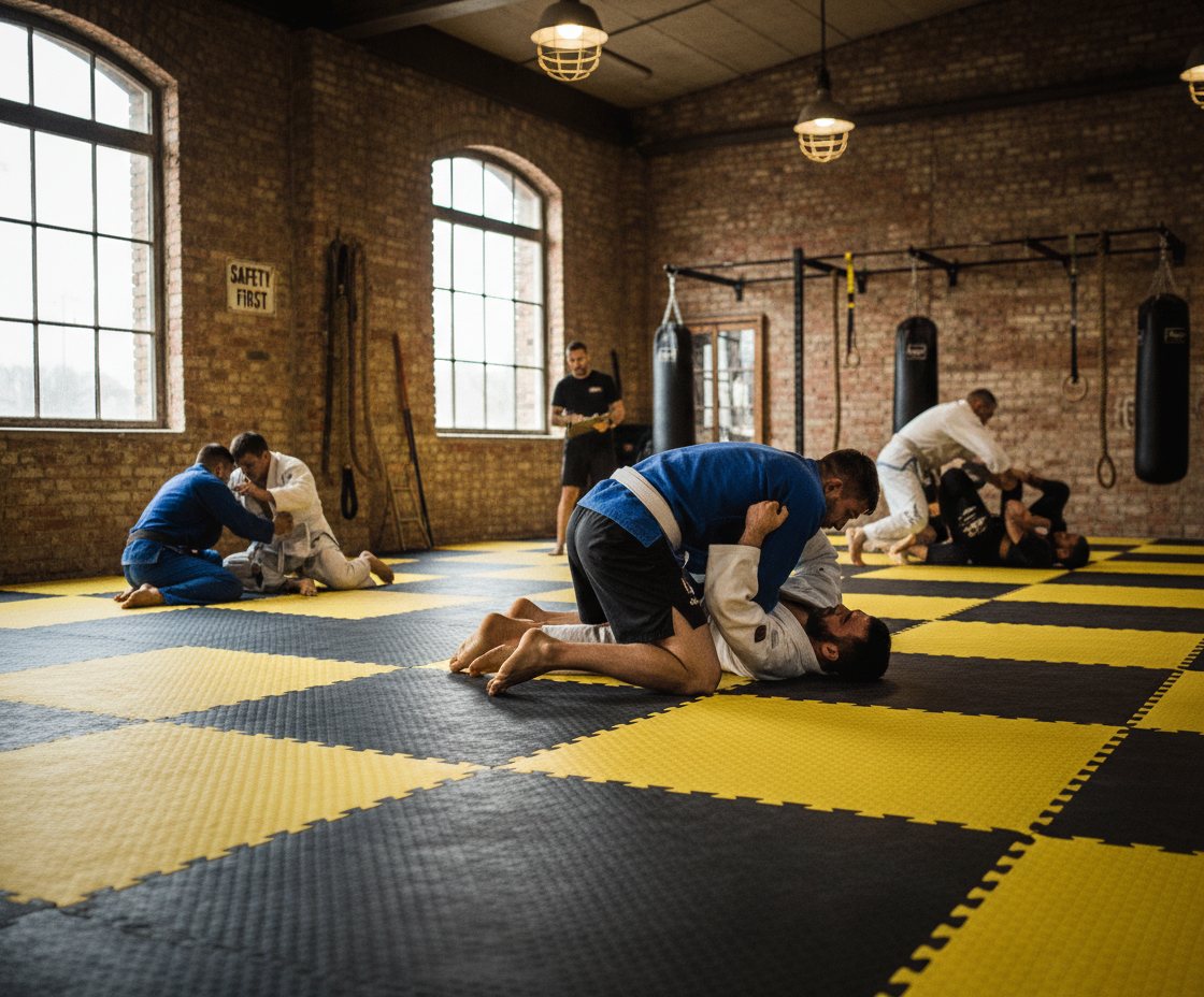 Premium Heavy Duty MMA Gym Flooring Tatami Mats 40mm - High Impact EVA Foam, Waterproof, Reversible, and Jigsaw Design