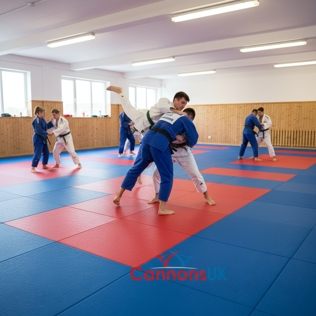 Premium Heavy Duty Contest Judo Mats 2m x 1m x 40mm with Anti-Slip Properties and Shock Absorbent Foam Core