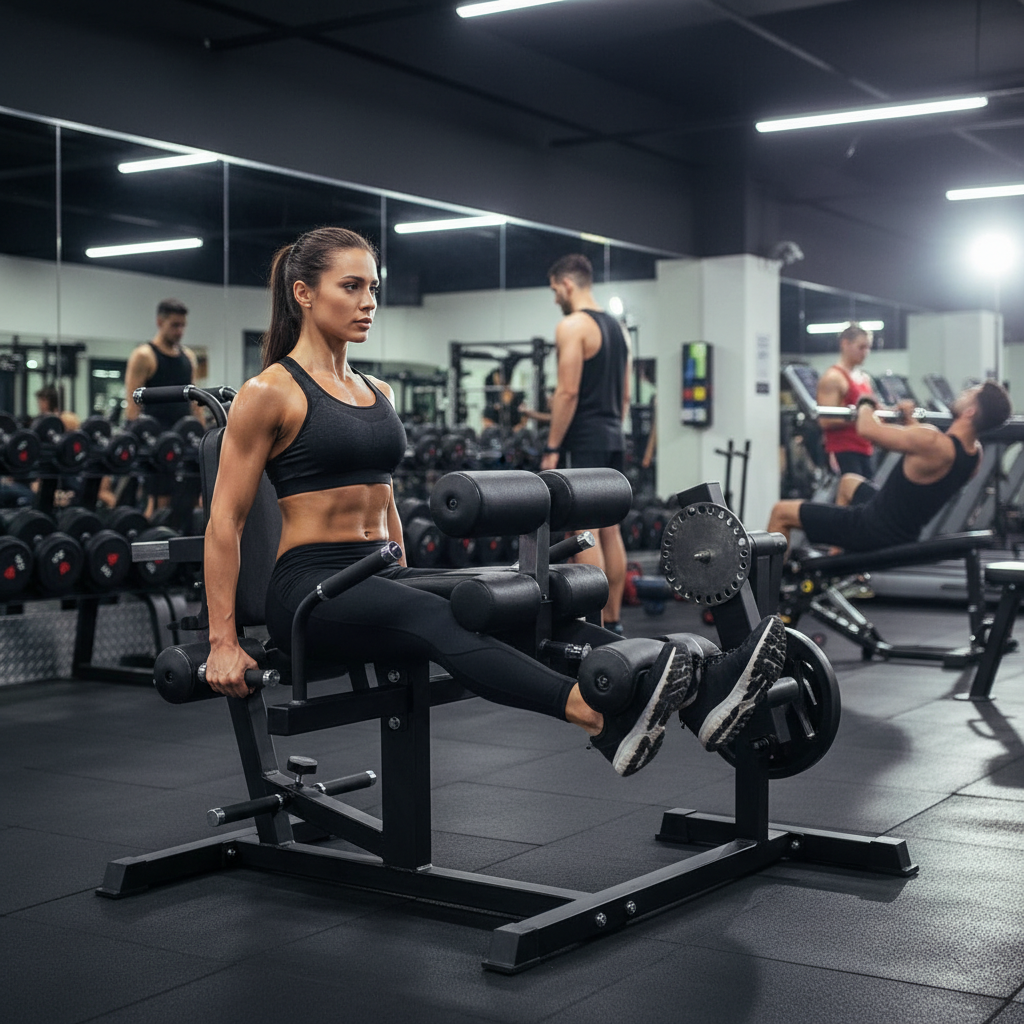 Professional Heavy Duty Leg Curl and Extension Machine - 5-in-1 Multi-Functional Fitness Equipment for Quads, Hamstrings, and Glutes with Adjustable Features