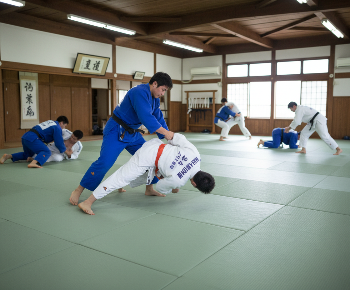 Premium High-Performance Judo Mat 1m x 1m x 40mm with Latex Anti-Slip Base and Shock Absorption