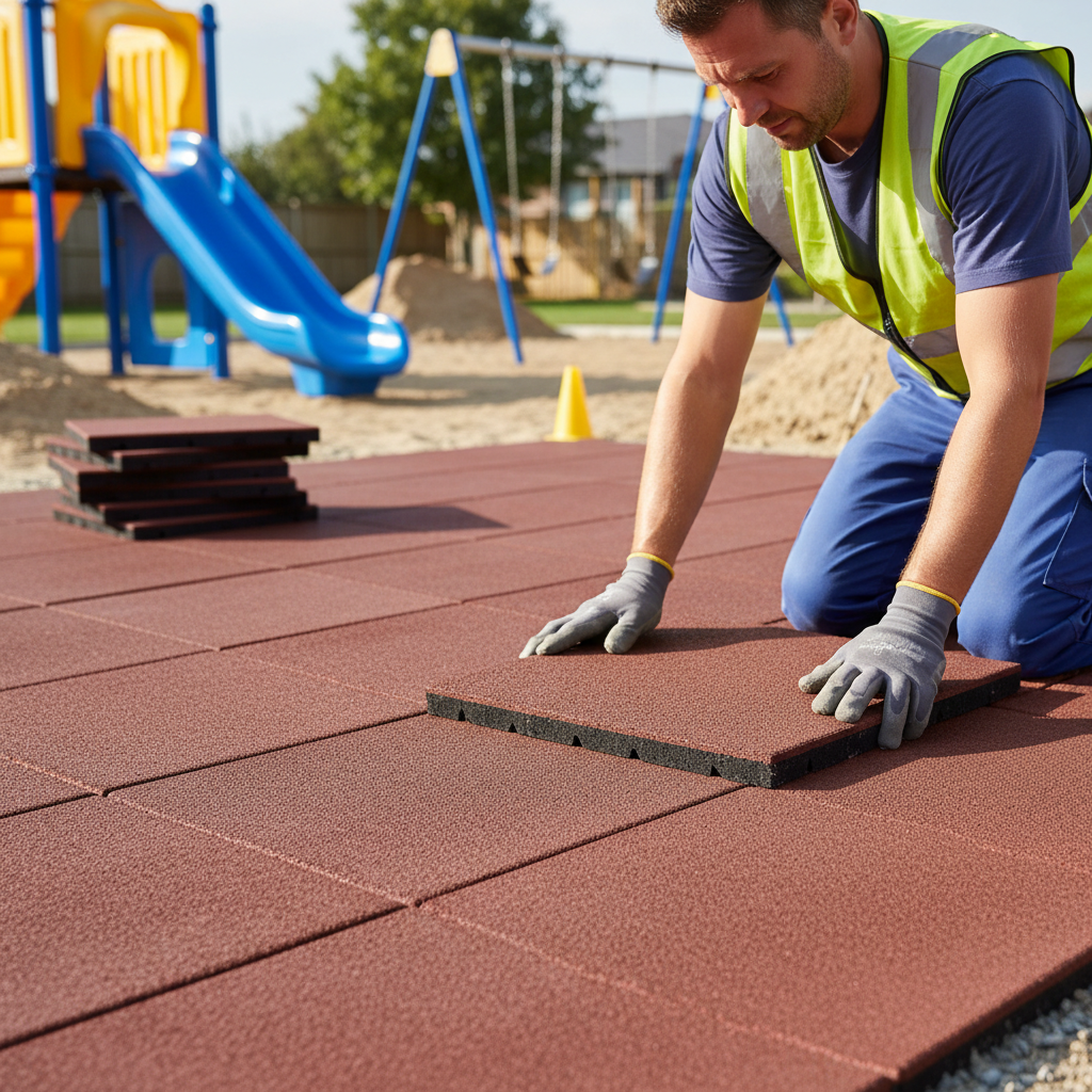 Premium Playground Flooring Sample - Choose Your Ideal Piece for Safety and Durability