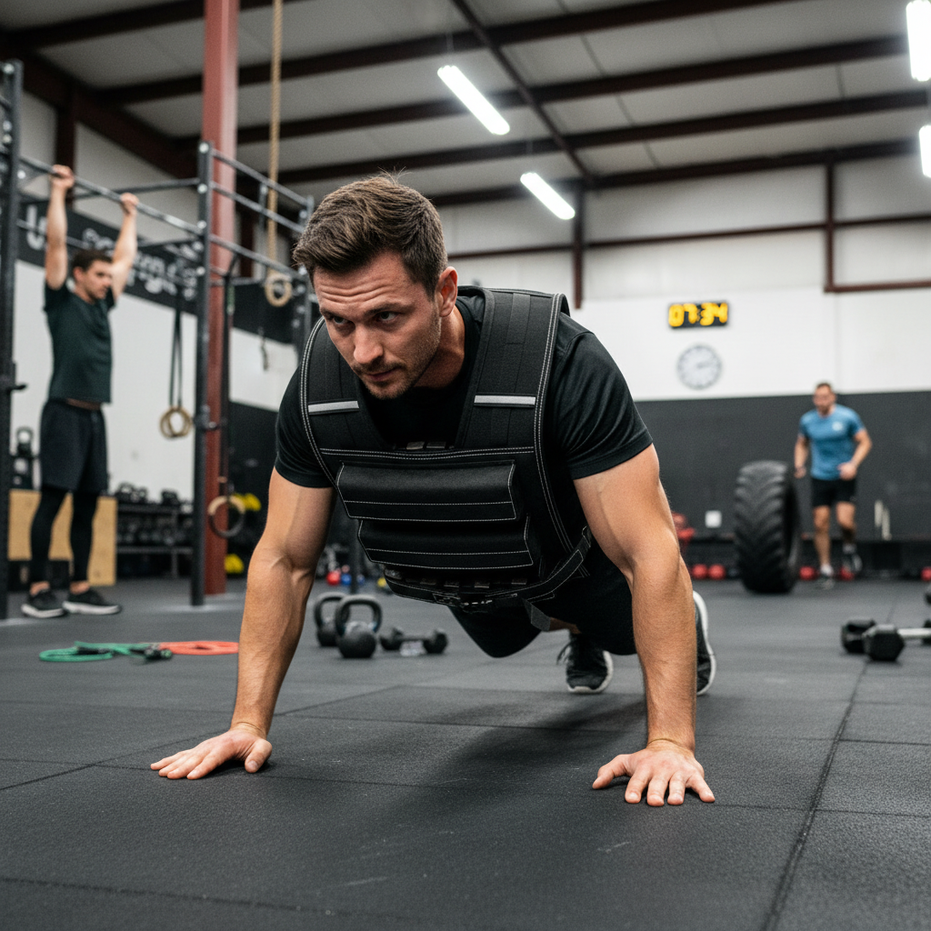 Heavy Duty 30kg Adjustable Weight Vest for High-Performance Training with Removable Iron Blocks and Breathable Padding