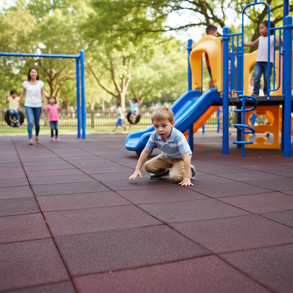 Premium Playground Flooring Sample - Choose Your Ideal Piece for Safety and Durability