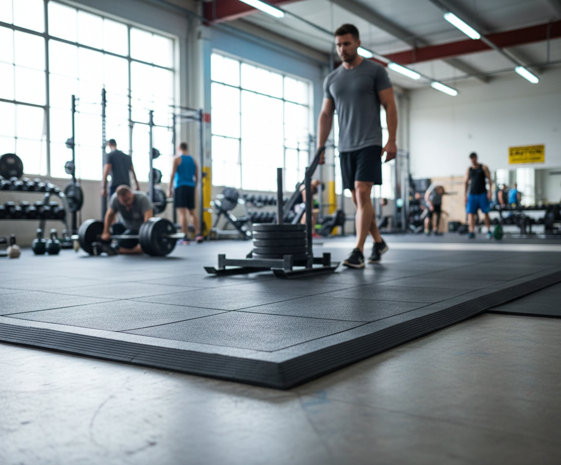 Premium Heavy Duty Interlocking Rubber Gym Mat Edging Strips and Corners for Safe and Stylish Flooring