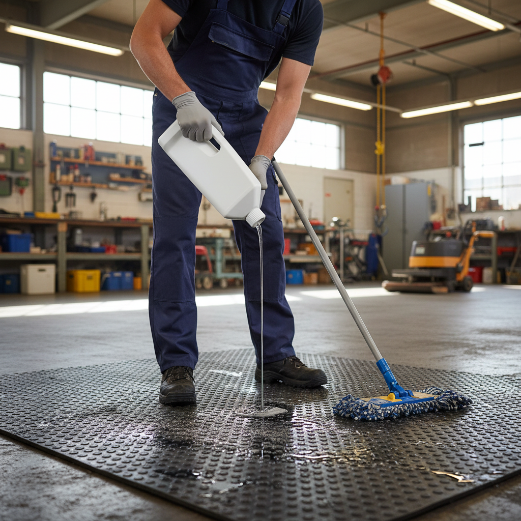 Premium Water-Based Cleaner for Rubber, Vinyl, and Wood Flooring - Continuous Maintenance Solution