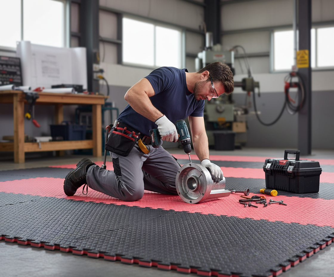 Premium 20mm x 1m x 1m Jigsaw Mats - High Grip, Reversible, Waterproof, Anti-Bacterial