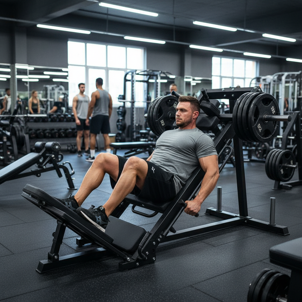 Heavy Duty Leg Press and Hack Squat Machine with 500kg Capacity and Comfortable Padding for Advanced Lower Body Workouts