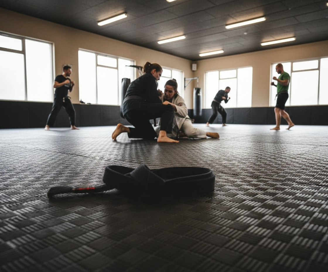 Premium High-Performance Jigsaw Mat 1m x 1m x 40mm - Waterproof EVA Foam with 5 Lines Grip for MMA and BJJ Training