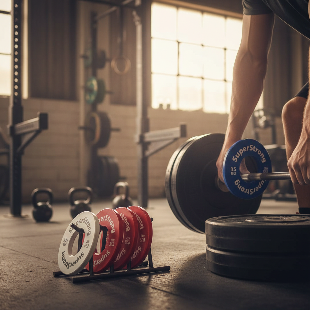 Premium Olympic Fractional Weight Plates Set for Strength Training - Colour-Coded, Durable, Compatible with 2 Inch Barbells