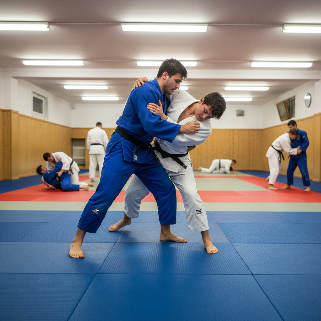 Premium 1m x 1m x 40mm Tatami Judo Mat with Anti-Slip Surface for High-Impact Training in Martial Arts and Gymnastics