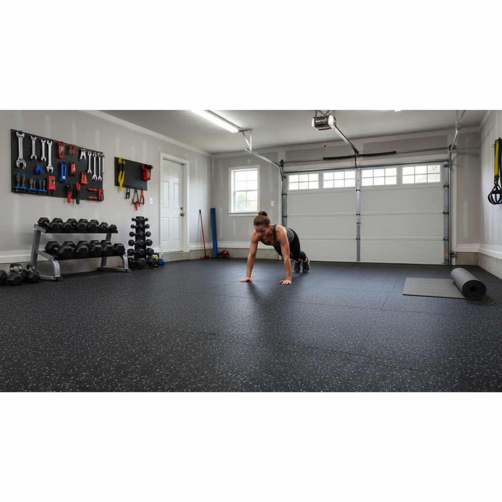 Premium 27m2 Rubber Gym Flooring Package - Ergonomic, Non-Slip, Shock Absorbing Tiles 1m x 1m x 20mm