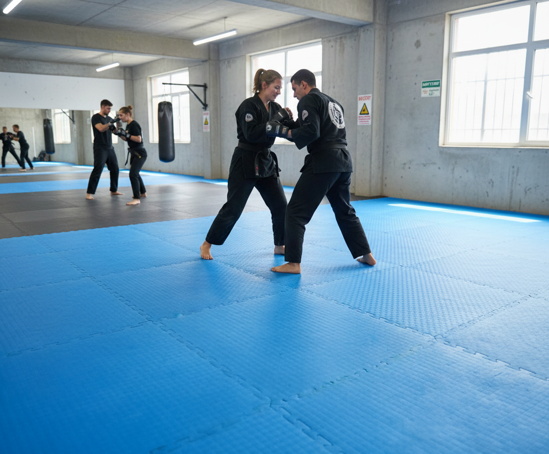 Premium High-Performance 1m x 1m x 40mm Jigsaw Mats with Tatami Grip for Mixed Martial Arts and BJJ Training