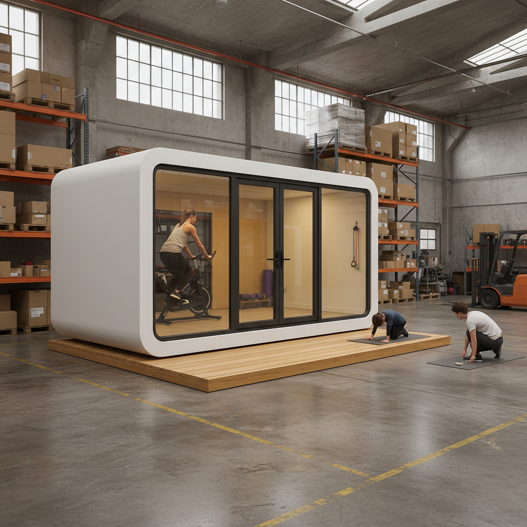 Premium Modular Garden Gym Pod - Flexible, Insulated Fitness Space with Quick Installation and Customization Options