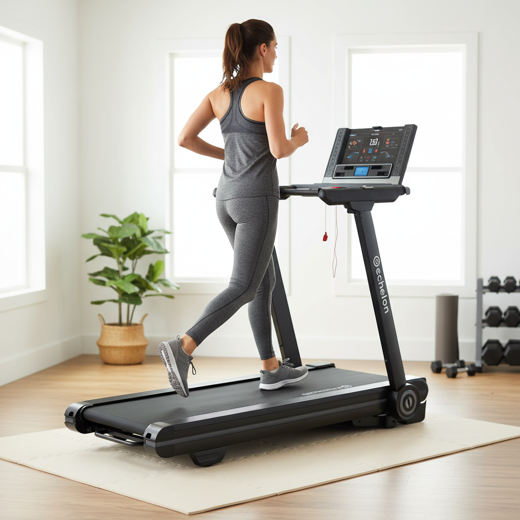 Premium Auto-Fold Smart Treadmill with Whisper-Quiet Motor and Impact-Absorbing Deck for Efficient Workouts