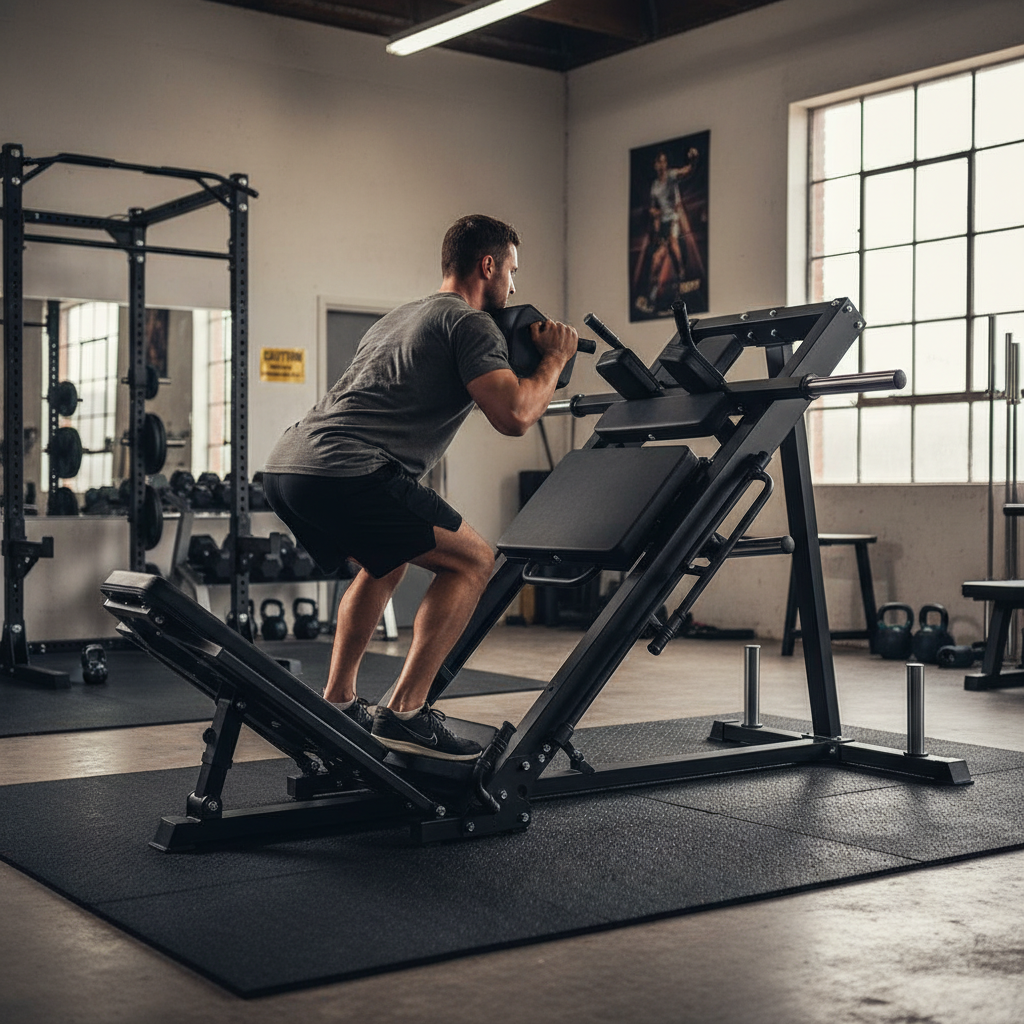Heavy Duty Leg Press and Hack Squat Machine with 500kg Capacity and Comfortable Padding for Advanced Lower Body Workouts