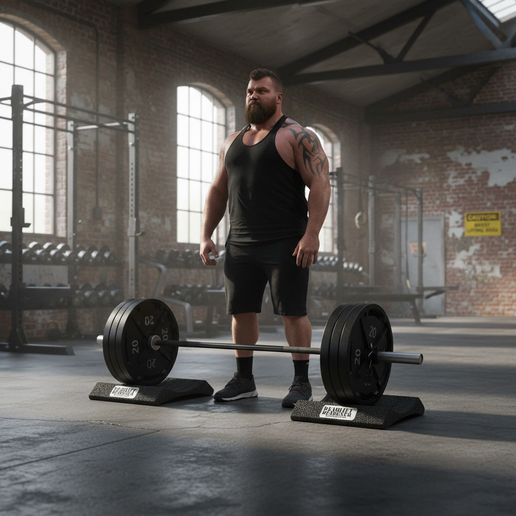 Premium Deadlift Deadener Gym Tiles - Rubber Cushioning for Weight Plates with Improved Impact Surface Area