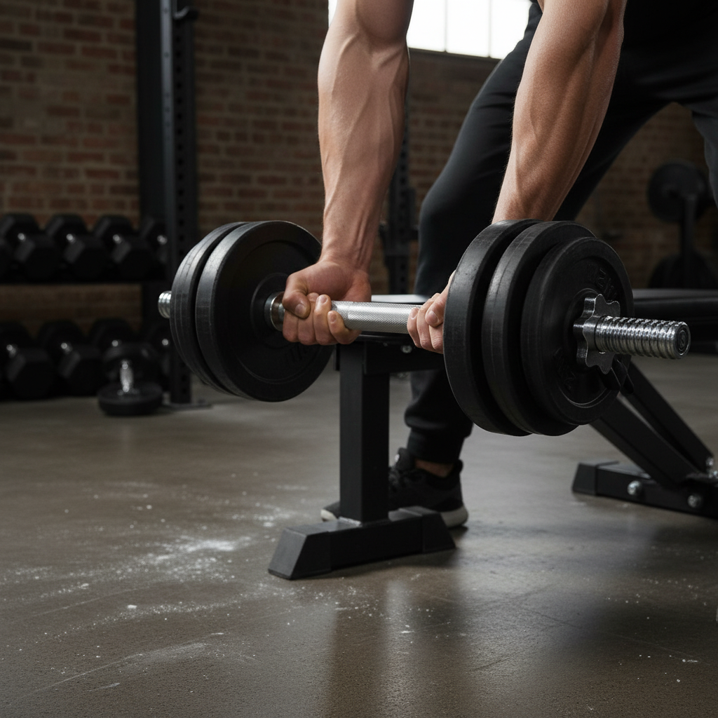 Premium Heavy Duty Olympic Dumbbell Bars for Strength Training - 50cm Length, Solid Steel Construction