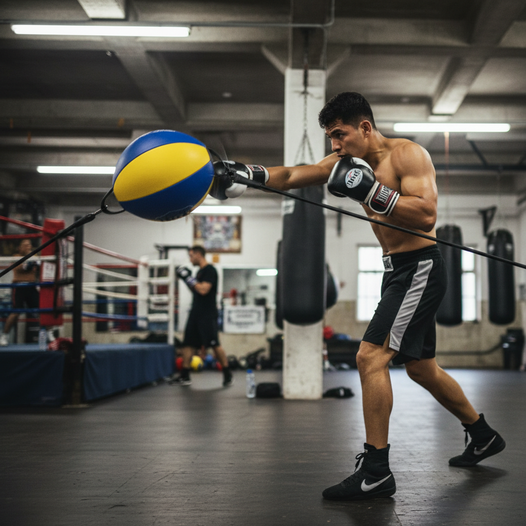 Premium Heavy Duty Floor to Ceiling Ball with Synthetic Leather Construction for Enhanced Hand-Eye Coordination