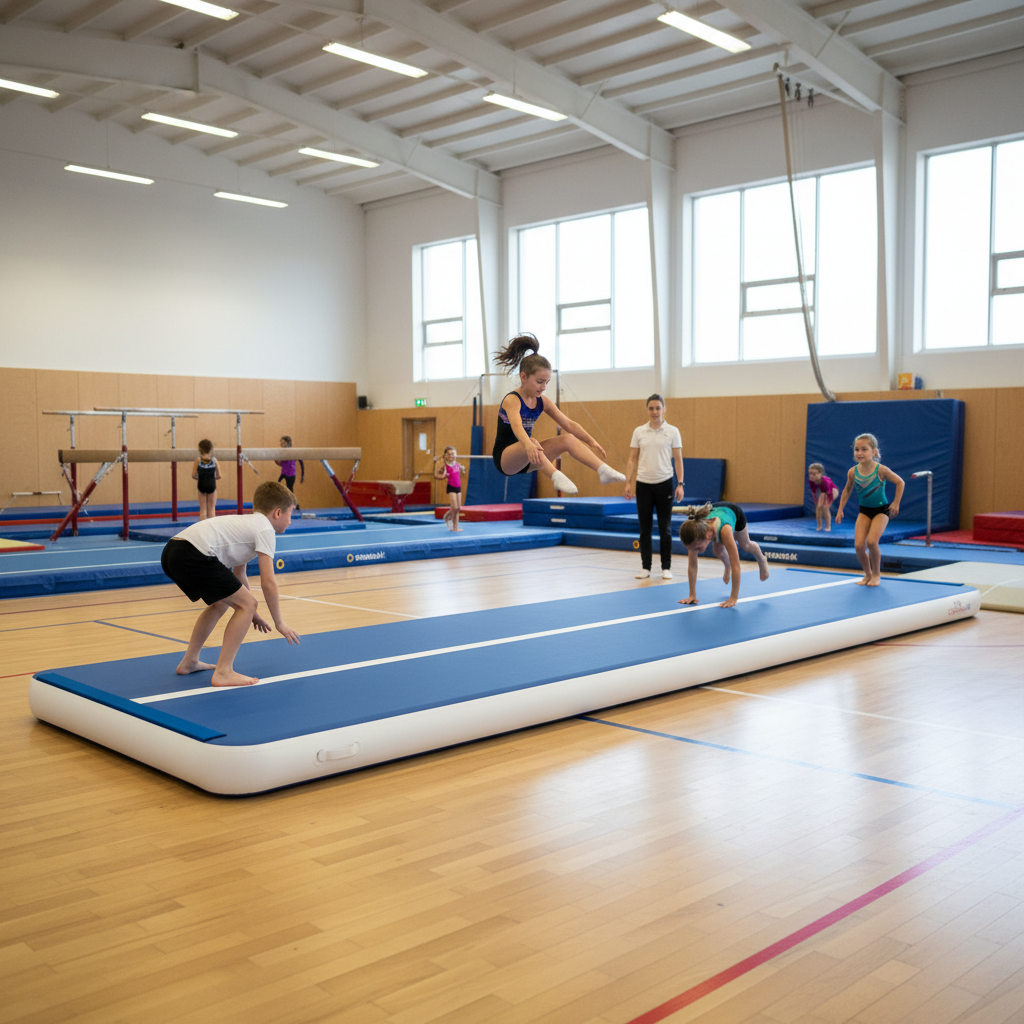 Professional Air Track Pro Air Floor 6m x 2m x 20cm - Premium Gymnastics Mat for Safe Skill Development