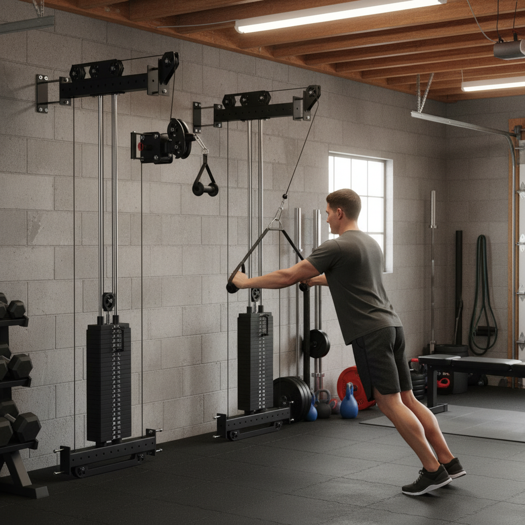 Premium Twin Cable Stack Upgrade for Garage Rack - Supports 120kg Load Capacity - High-Quality Professional Grade for Industrial and Commercial App...