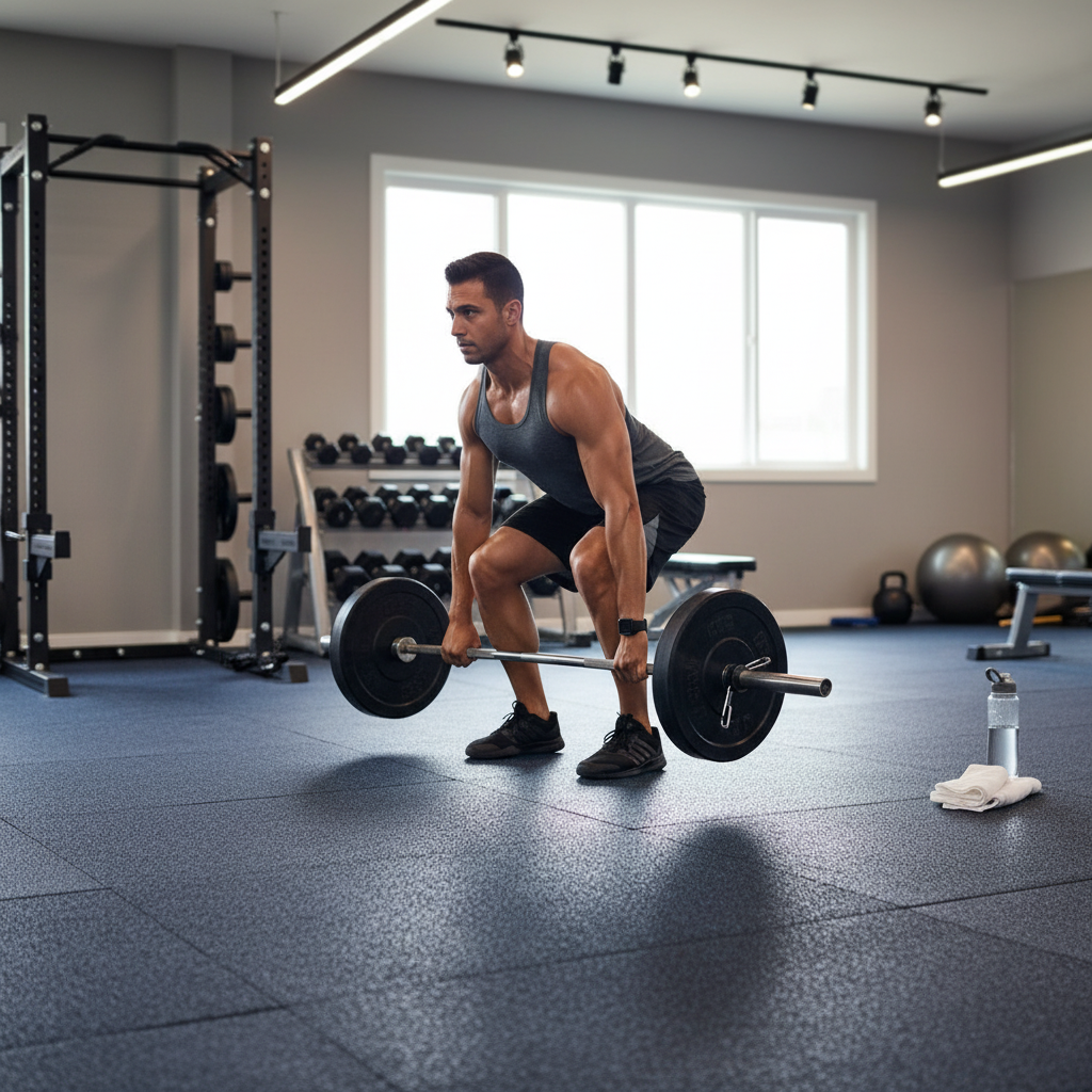Premium Heavy Duty Gym Mats with Self-Locking Feature, Odour-Free SBR Rubber, and Superior Acoustic Isolation for Professional Training Areas