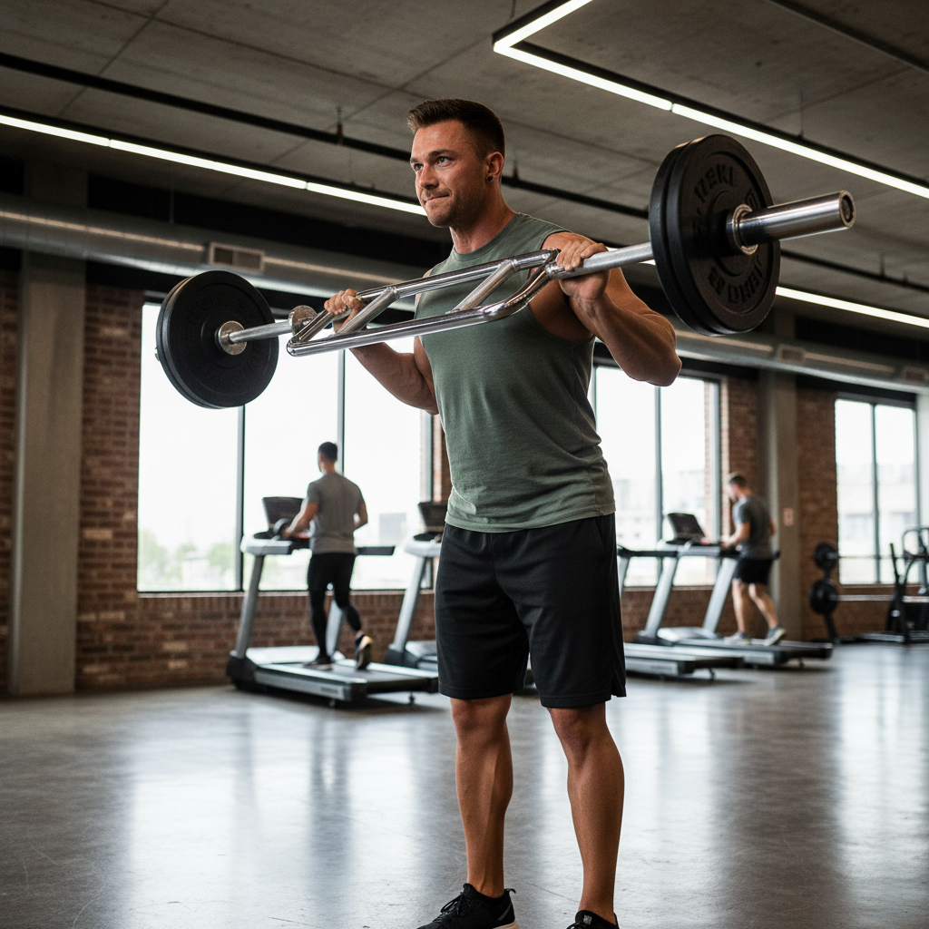 Premium Multi Grip Tricep Bar - Heavy Duty Chrome-Plated Steel for Versatile Arm Training