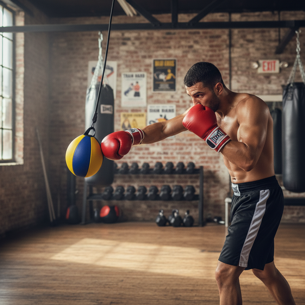 Premium Heavy Duty Floor to Ceiling Ball with Synthetic Leather Construction for Enhanced Hand-Eye Coordination